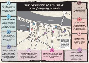 Bideford Witches Trail route map